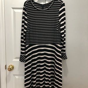 LOFT striped dress size 16